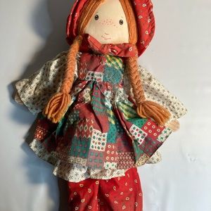 Holly hobbie vintage 88’ amtoy doll plush 18”. 
Elastic on pants stretched out